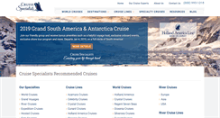 Desktop Screenshot of cruisespecialists.com