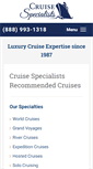 Mobile Screenshot of cruisespecialists.com